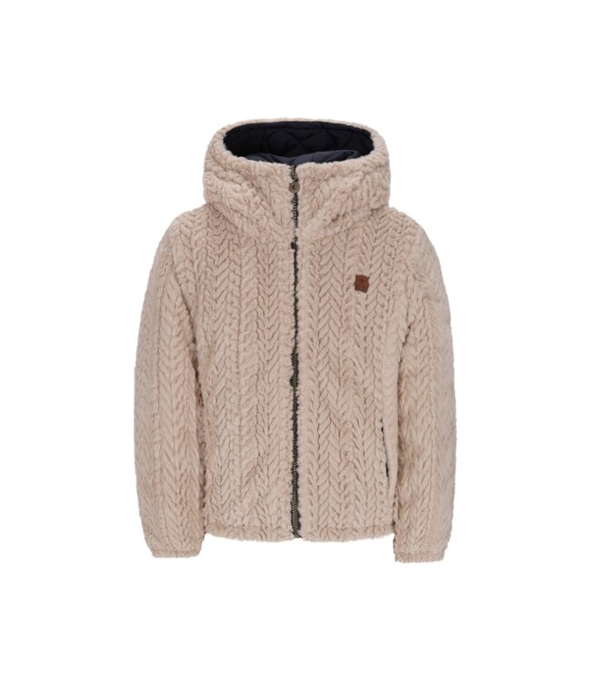 Like Flo winter winterjas meisjes - navy blauw - Aimee - kort, reversible, capuchon