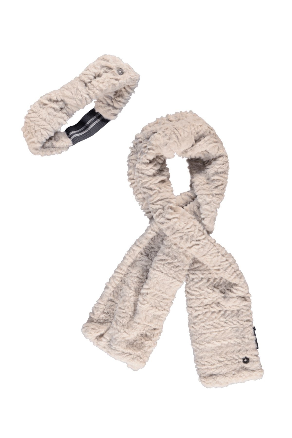 Like Flo winter sjaal + haarband meisjes - beige - Nine afbeelding