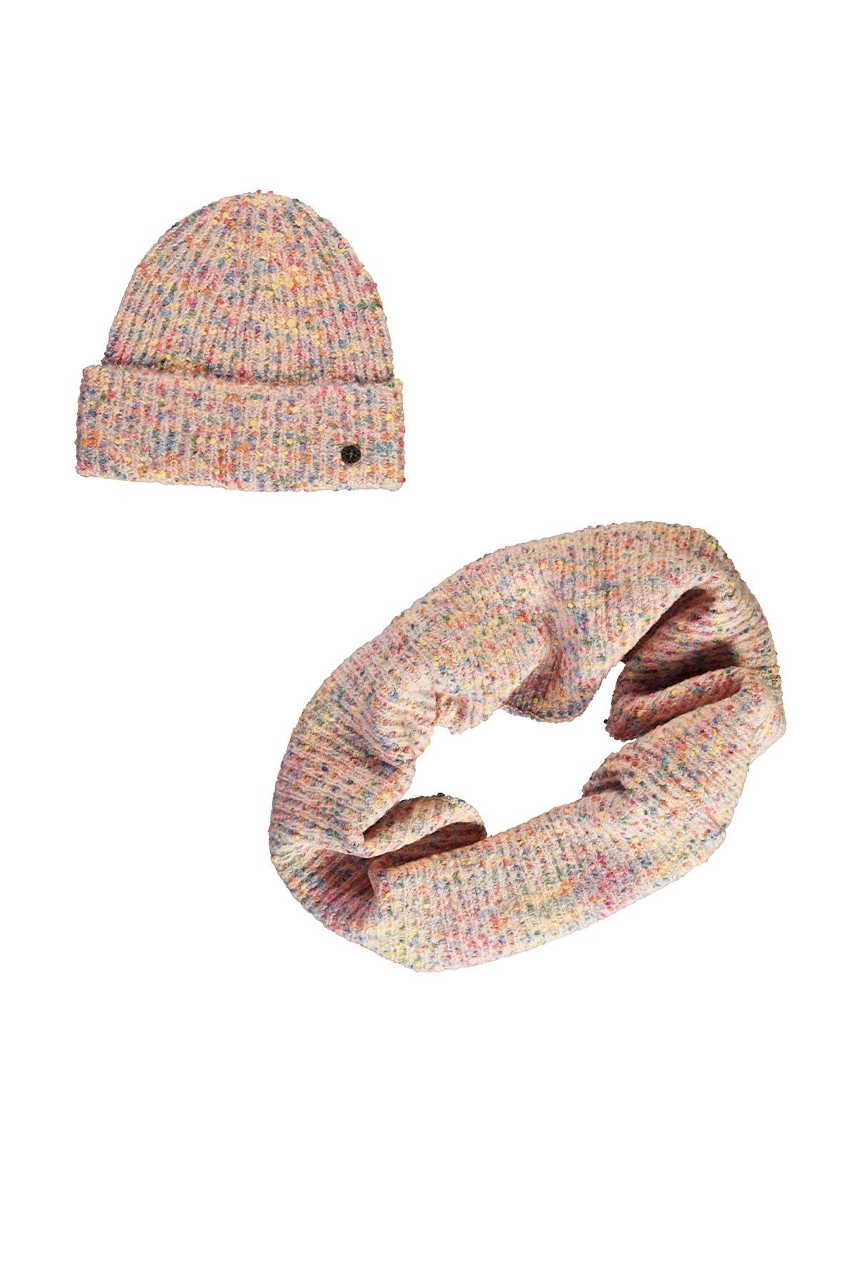 Like Flo winter colsjaal + muts meisjes - multi - Noe afbeelding