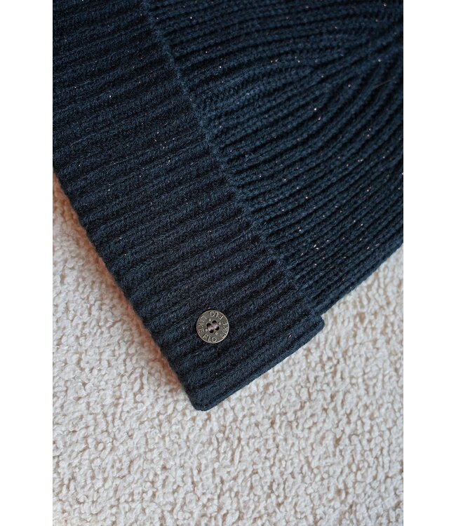 Like Flo winter colsjaal + muts meisjes - grijs - Noah - glitter