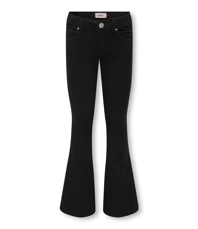 Kids ONLY winter jeansbroek meisjes - zwart - KogRoyal - flared fit