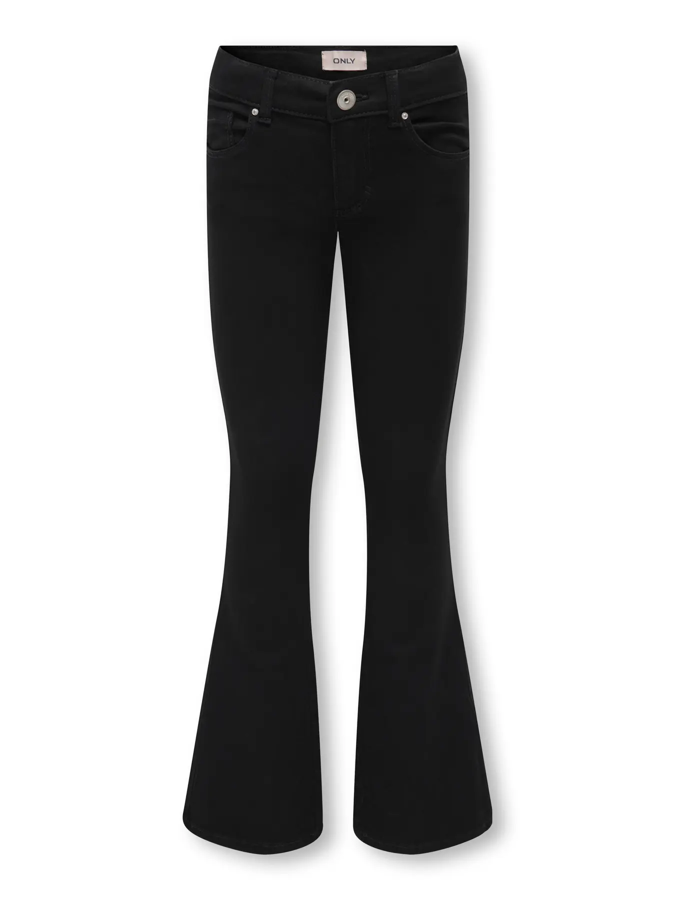 Kids ONLY winter jeansbroek meisjes - zwart - KogRoyal - flared fit afbeelding
