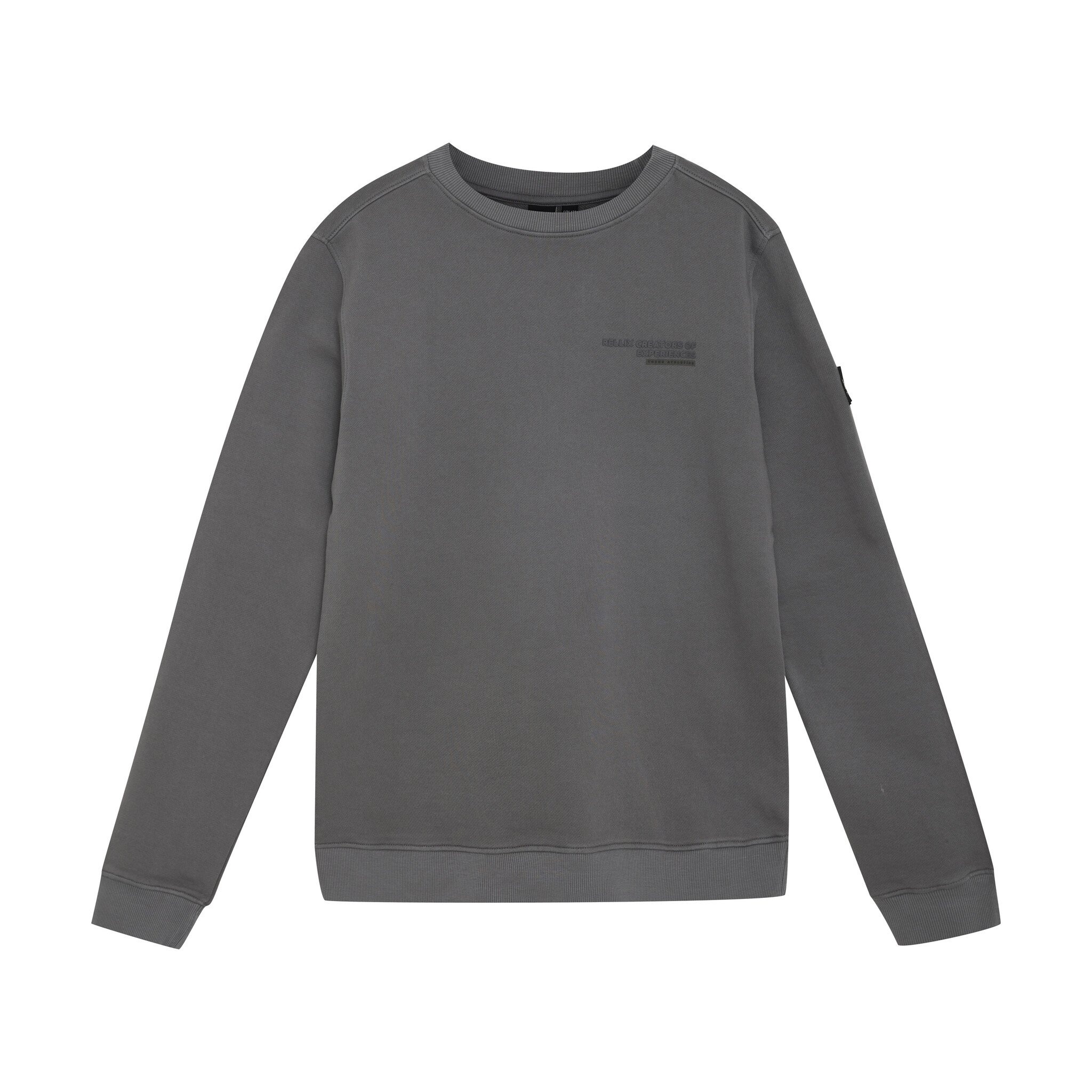 Rellix winter sweater jongens - grijs - backprint afbeelding