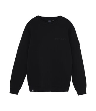 Rellix winter sweater jongens - zwart - gebreid