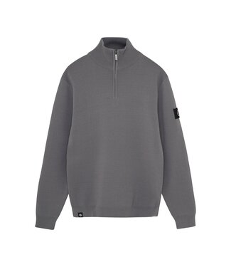 Rellix winter sweater jongens - grijs - rits, gebreid