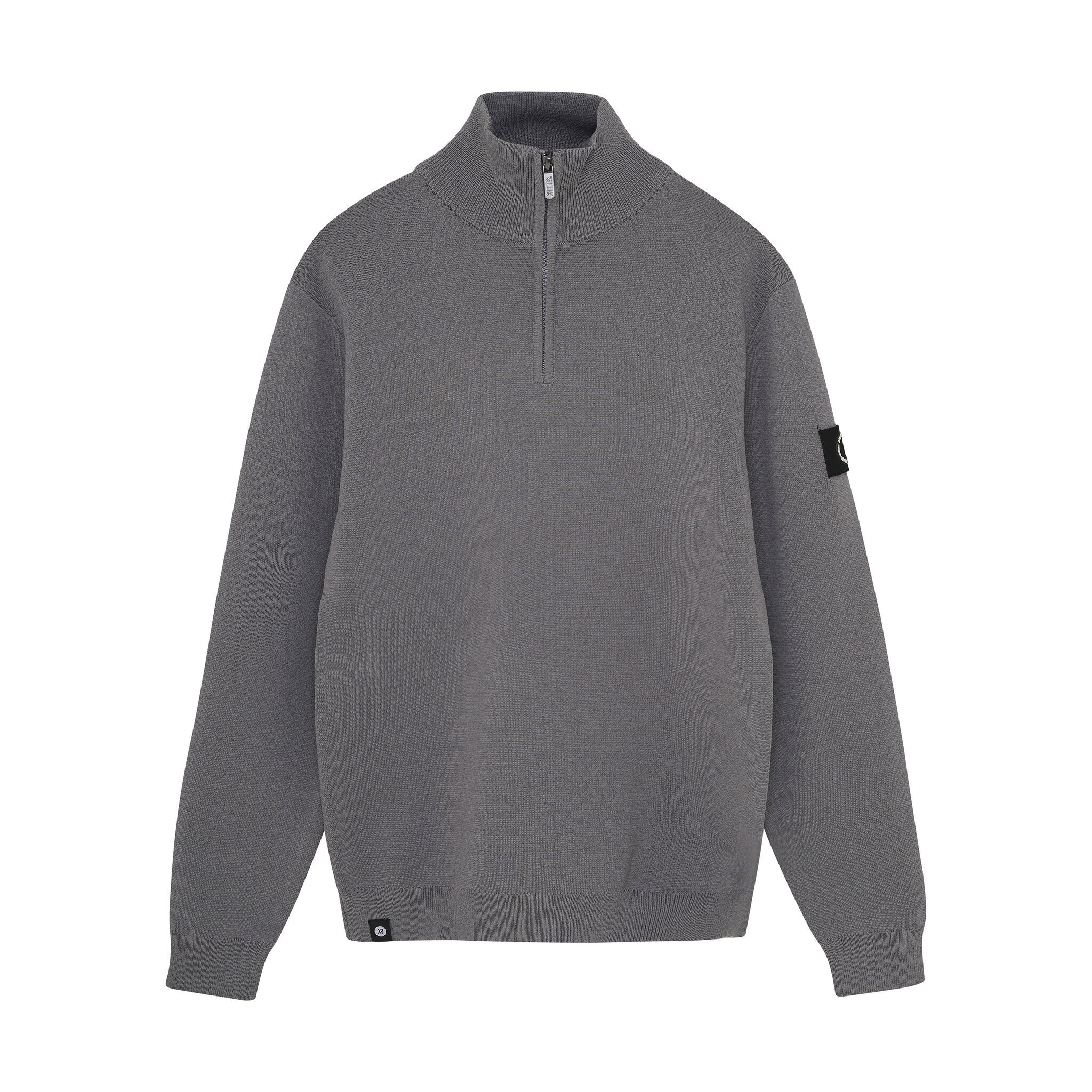 Rellix winter sweater jongens - grijs - rits, gebreid afbeelding