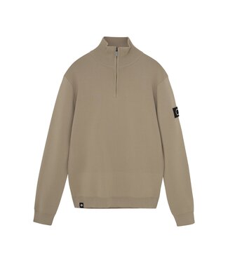 Rellix winter sweater jongens - bruin - rits, gebreid