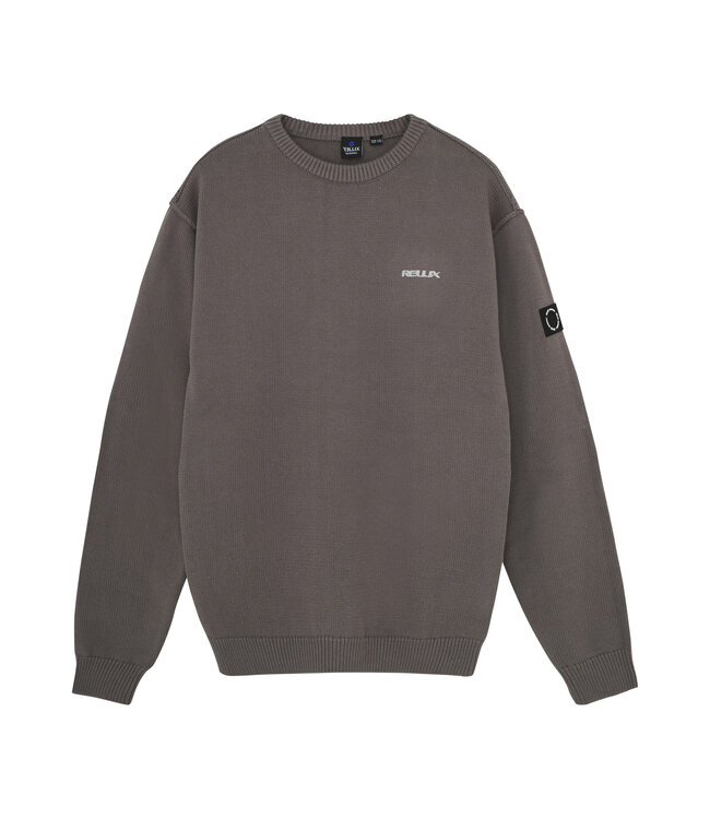 Rellix winter sweater jongens - grijs - loose fit, gebreid