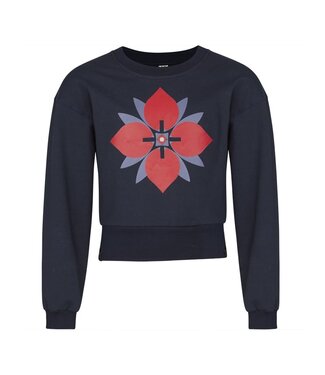 KIEstone winter sweater meisjes - donker blauw - Marieke