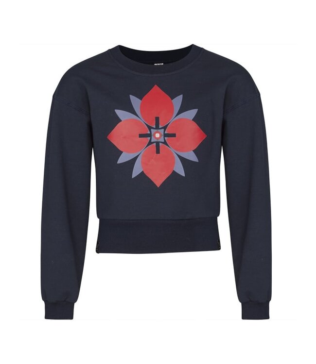 KIEstone winter sweater meisjes - donker blauw - Marieke