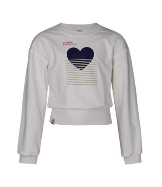 KIEstone winter sweater meisjes - wit - Marieke