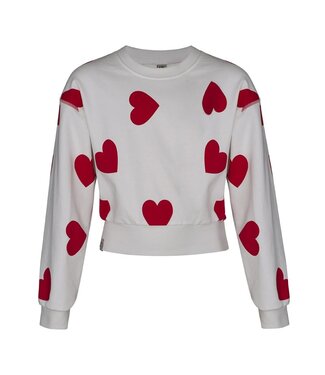 KIEstone winter sweater meisjes - rood - Marieke