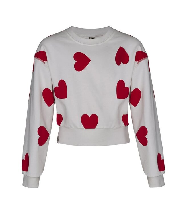 KIEstone winter sweater meisjes - rood - Marieke