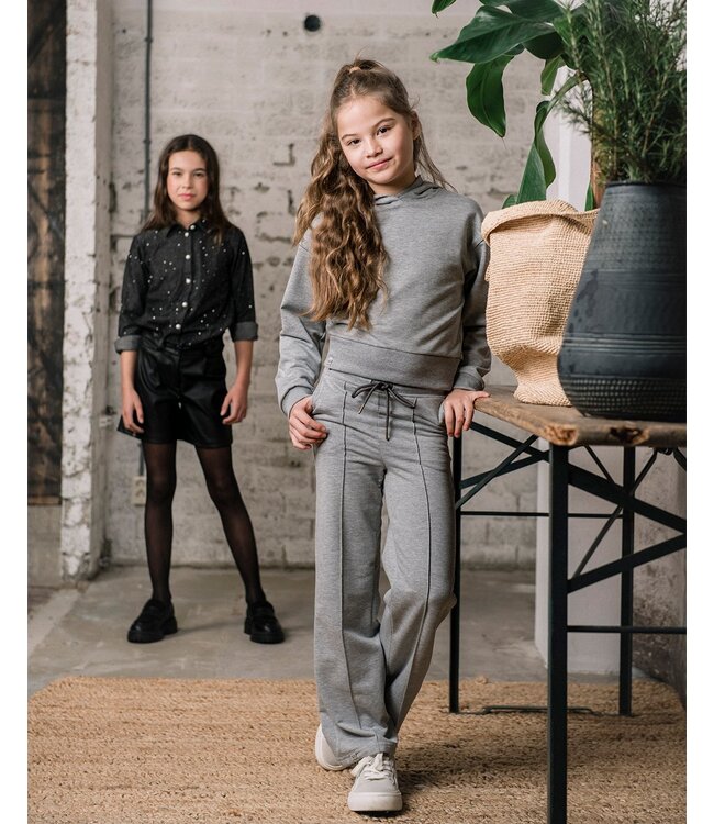KIEstone winter broek meisjes - licht grijs - Marit