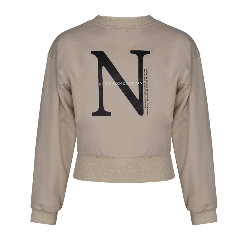 KIEstone winter sweater meisjes - zand - Marieke afbeelding