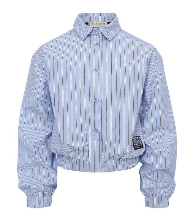LOOXS 10sixteen winter blouse meisjes - blauw - gestreept