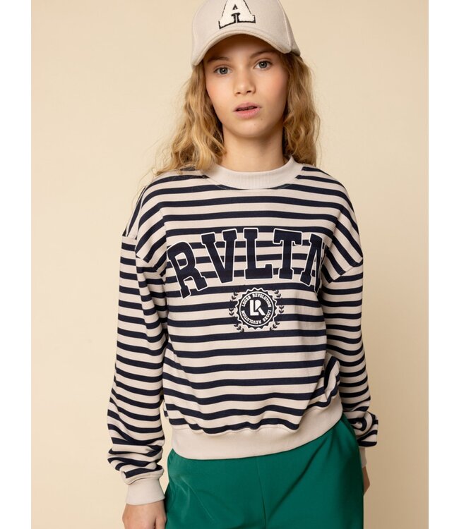 LOOXS 10sixteen winter sweater meisjes - blauw - gestreept