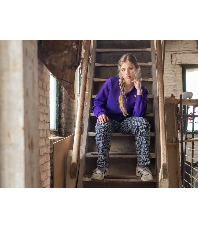 LOOXS 10sixteen winter broek meisjes - groen - jaquard