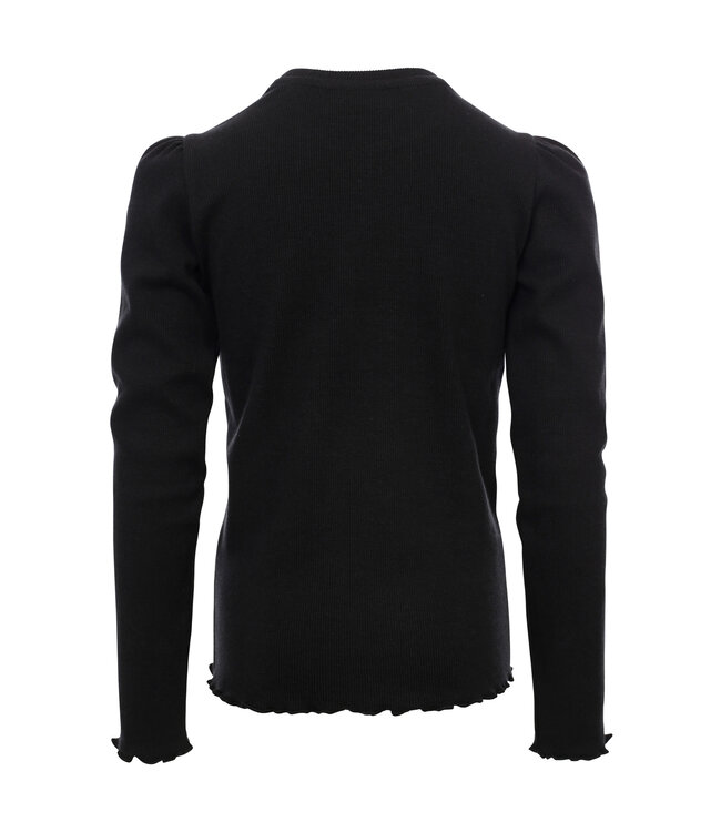 LOOXS Little winter rib top meisjes - grijs