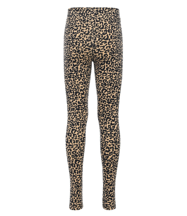 LOOXS Little winter legging meisjes - zand - luipaard