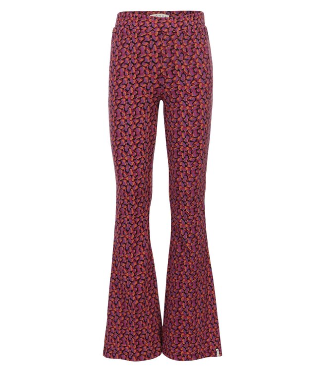 LOOXS Little winter crinckle broek meisjes - roze/paars -  confetti