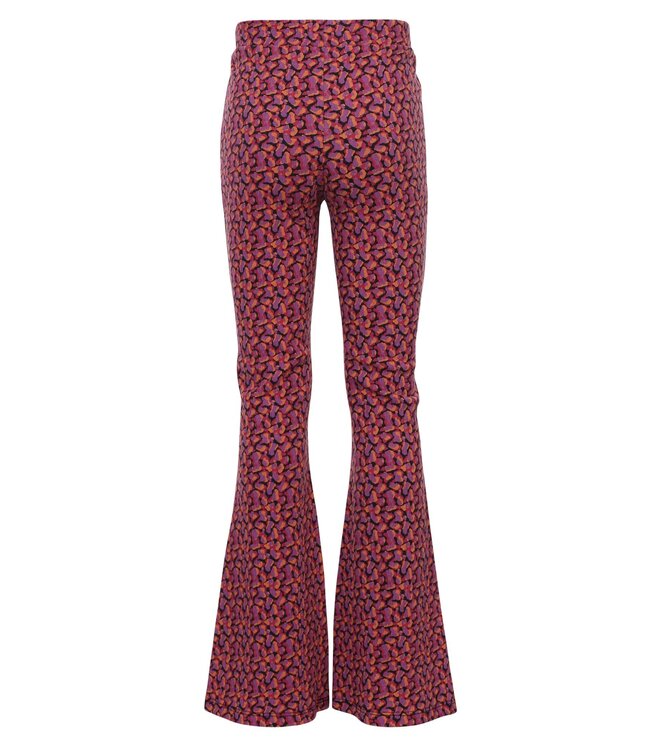 LOOXS Little winter crinckle broek meisjes - roze/paars -  confetti