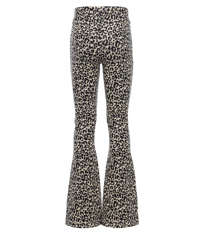 LOOXS Little winter broek meisjes - zand - luipaard/jaquard