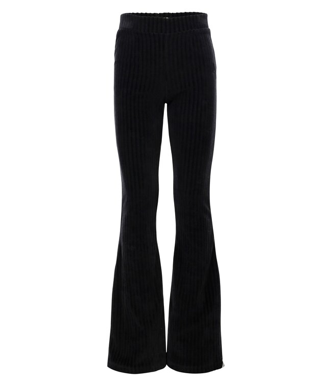 LOOXS Little winter velvet broek meisjes - grijs - rib
