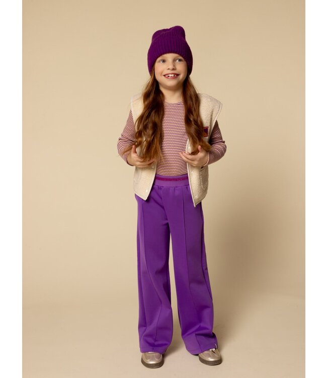 LOOXS Little winter sweat broek meisjes - paars - sportief/scuba