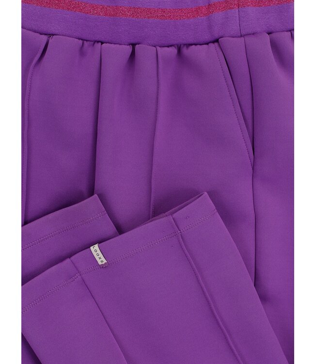 LOOXS Little winter sweat broek meisjes - paars - sportief/scuba