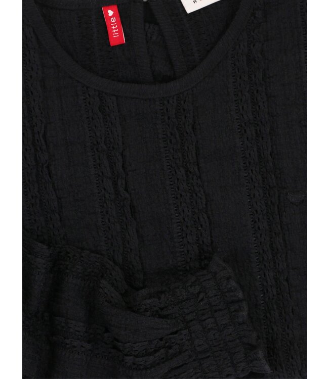 LOOXS Little winter top kant meisjes - grijs