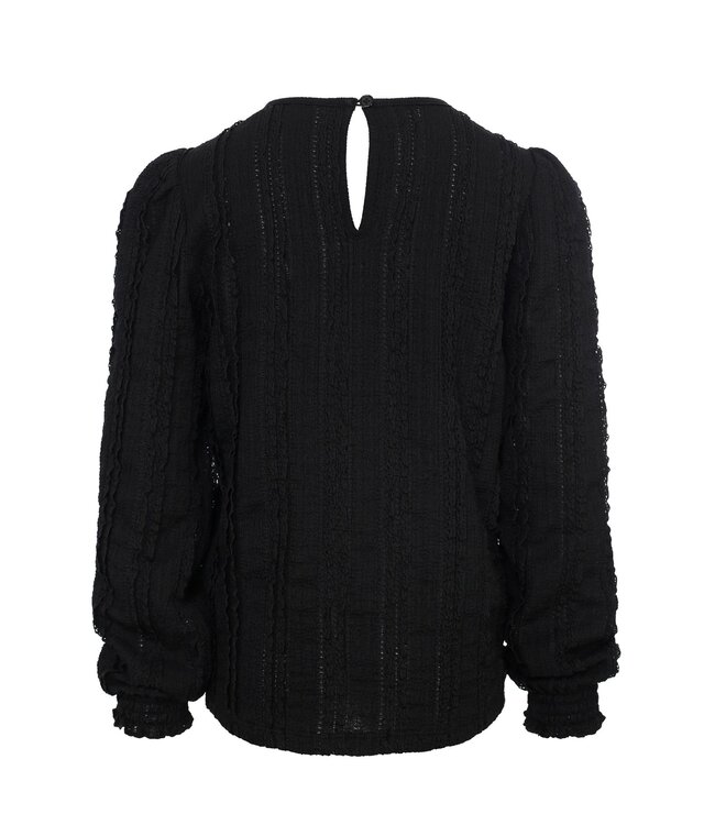 LOOXS Little winter top kant meisjes - grijs