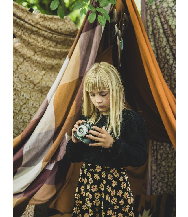 LOOXS Little winter top kant meisjes - grijs