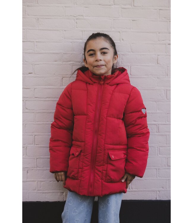 LOOXS Little winter winterjas meisjes - rood