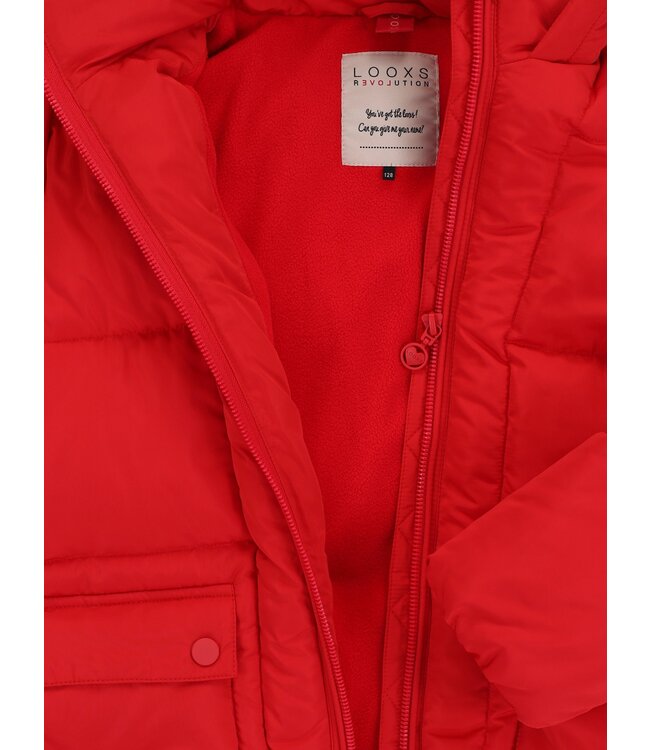 LOOXS Little winter winterjas meisjes - rood