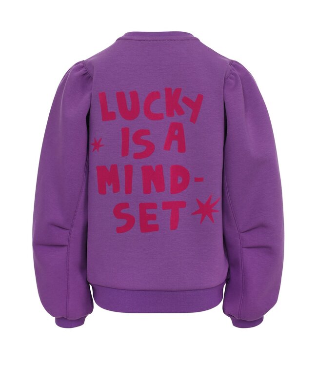 LOOXS Little winter sweater meisjes - paars - sportief/scuba