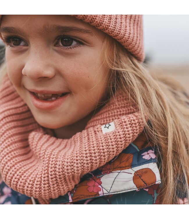 Your wishes winter sjaal meisjes - roze - gebreid