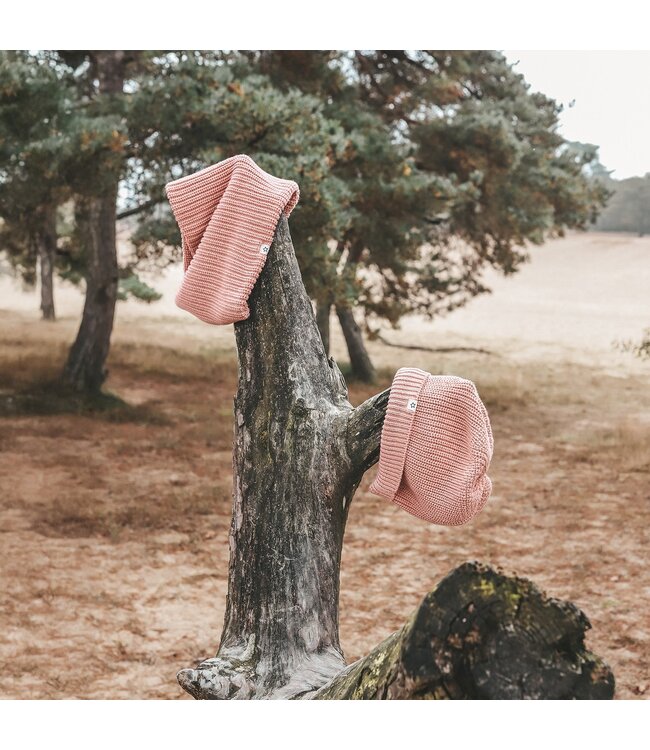 Your wishes winter sjaal meisjes - roze - gebreid