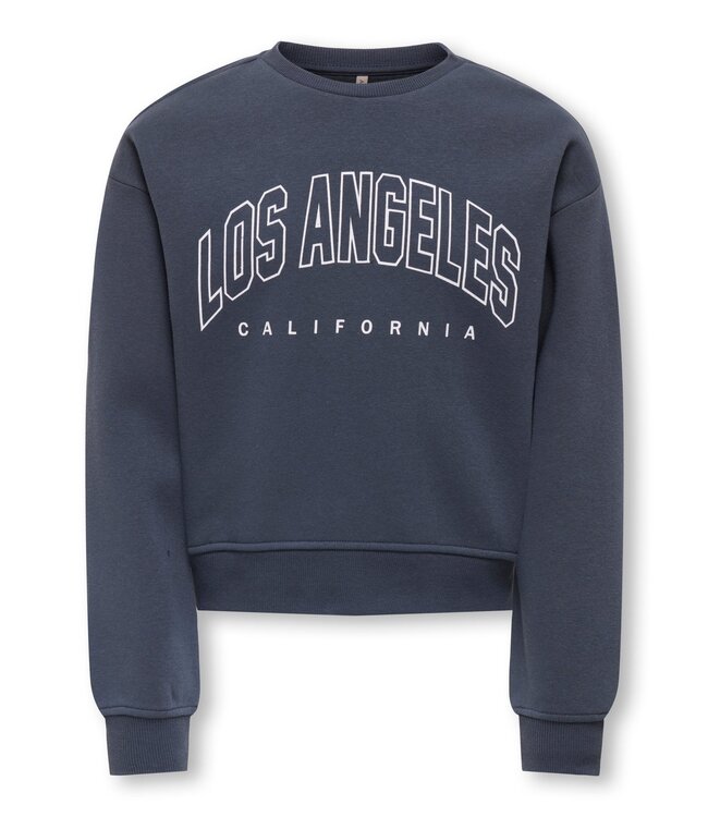 Kids ONLY winter sweater meisjes - blauw - KogSweat - loose fit