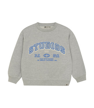 Daily7 winter sweater jongens - grijs - oversized/print