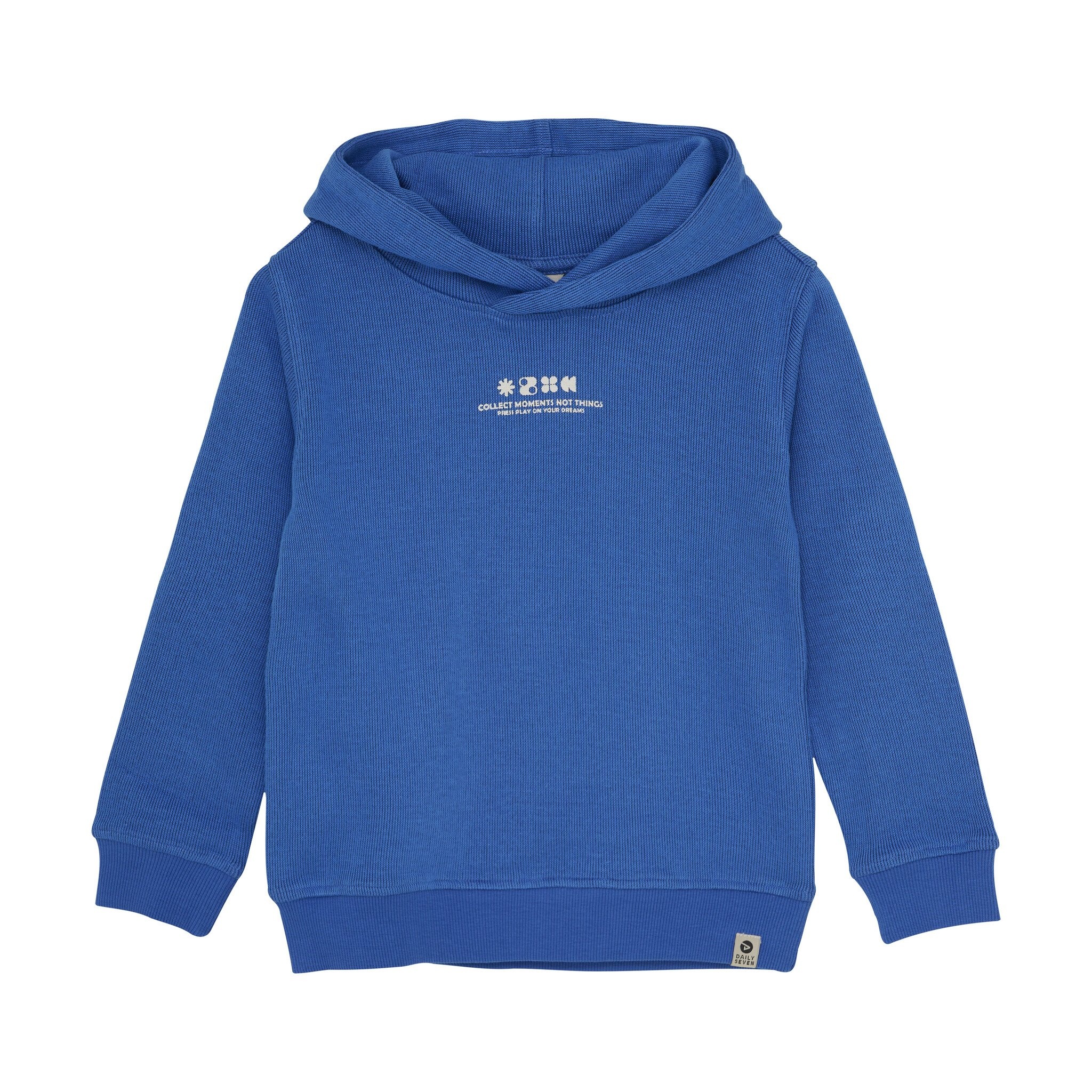 Daily7 winter hoodie jongens - blauw - backprint afbeelding