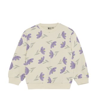 Daily7 winter sweater meisjes - wit - bloemen