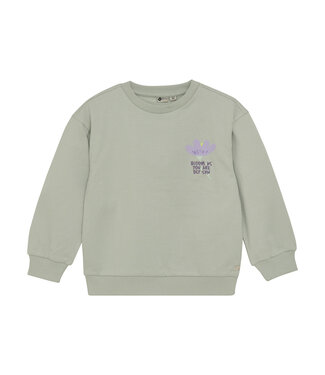 Daily7 winter sweater meisjes - groen - backprint