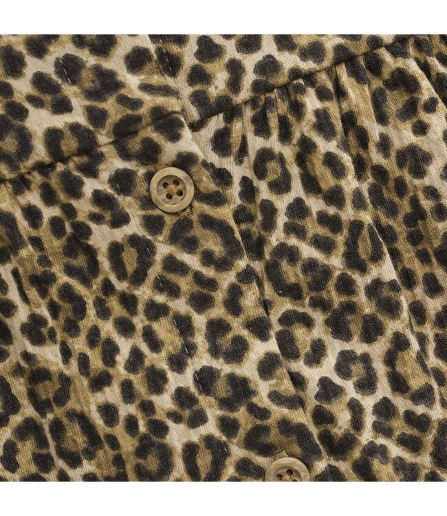 Daily7 winter t-shirt meisjes - zand -longsleeve/ animal