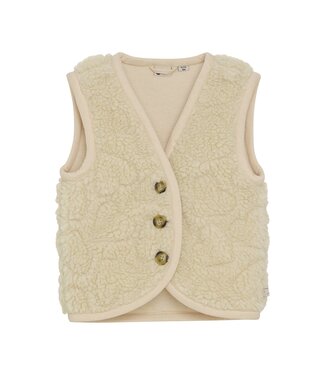 Daily7 winter gilet meisjes - zand - teddy