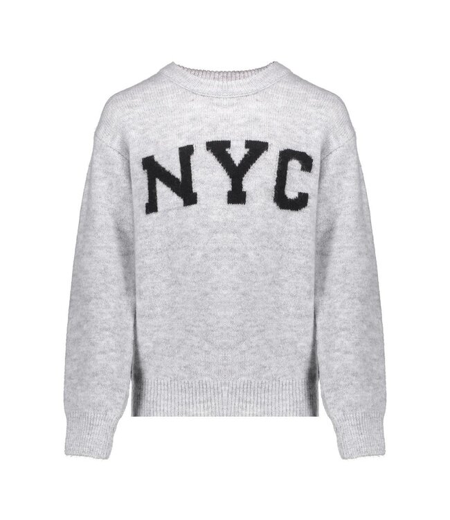 Geisha winter trui meisjes - grijs/zwart - NYC