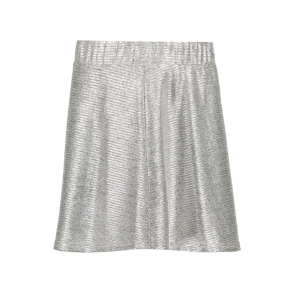 Geisha winter shiny rok meisjes - zilver afbeelding