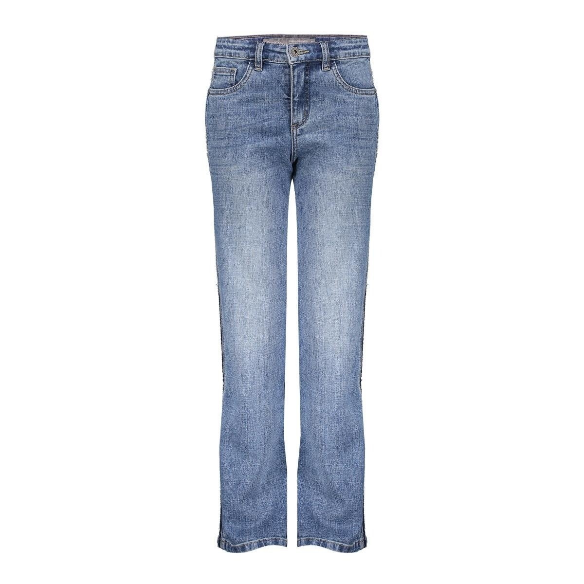 Geisha winter jeans meisjes - blauw - piping afbeelding