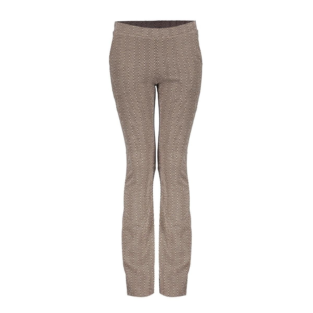 Geisha winter flare broek meisjes - bruin/goud - jacquard afbeelding