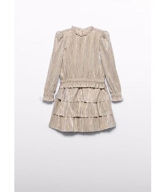 Abel & Lula winter rok-set meisjes - beige - gebreid - geplooid